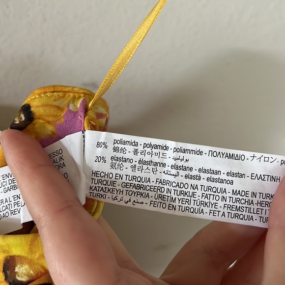 Zara Sunflower One Shoulder Crop Top Tank Floral Cottagecore Boho Size Large - Picture 9 of 12